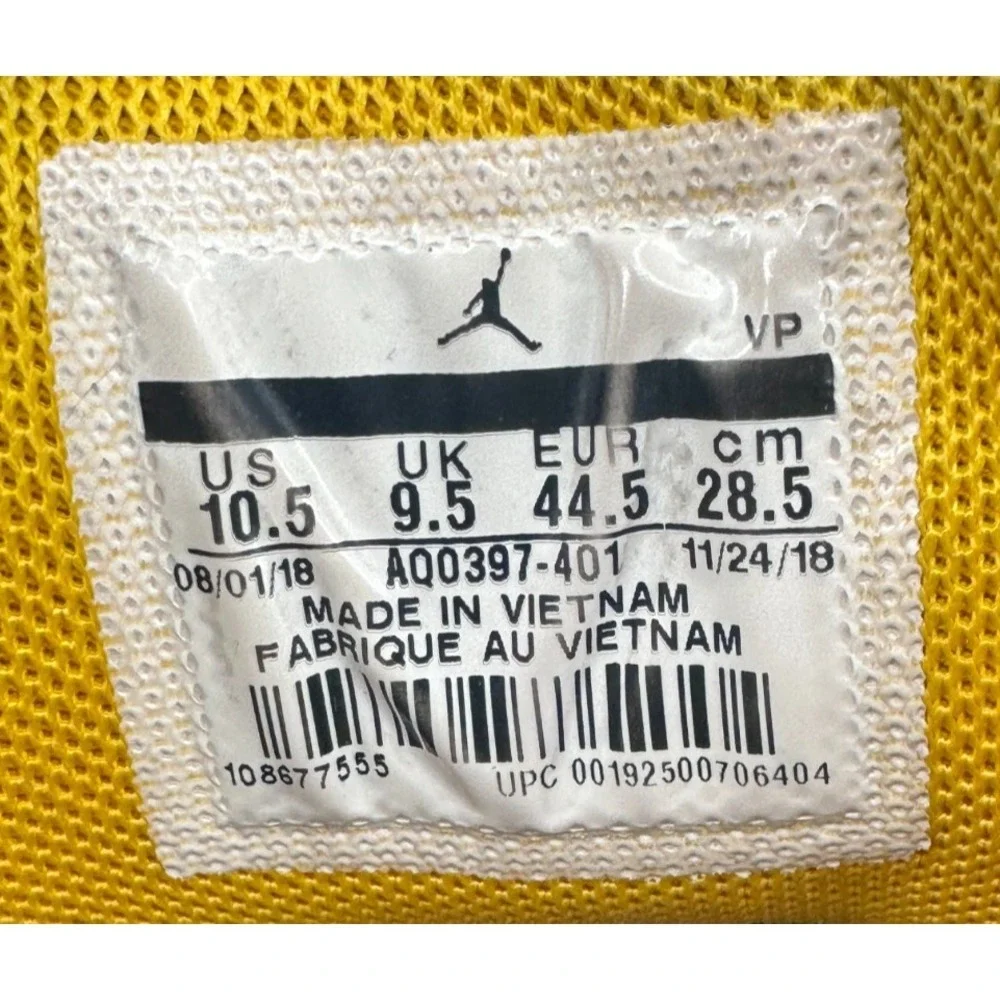 Air Jordan Jumpman Hustle AQ0397-401 Mens Sneaker 10.5 White Navy Michigan Shoes